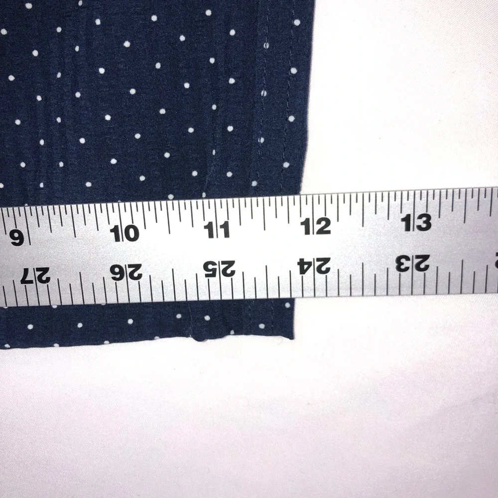 Cabana Lifestyle Mens Navy Polka Dot Swim Trunks M Drawstring Mesh Lined